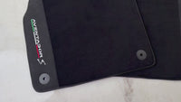 Tapis de voiture noirs pour Lamborghini Aventador S en cuir Alcantara