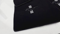 Black Floor Mats For Ford Mustang V (2004-2010) With Pony