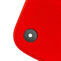 Red Floor Mats For Bentley Flying Spur (2005-2013) with Alcantara Leather - AutoWin
