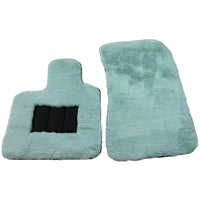 Tiffany Blue Sheepskin Floor Mats For Rolls Royce Phantom Drophead Coupe 2007–2016 Er56 Design Brand - AutoWin