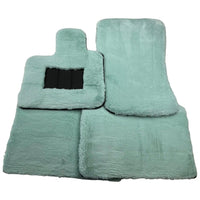 Tiffany Blue Sheepskin Floor Mats For Rolls Royce Shadow 1965-1977 - AutoWin