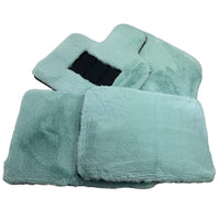 Tiffany Blue Sheepskin Floor Mats For Rolls Royce Shadow 1965-1977 - AutoWin