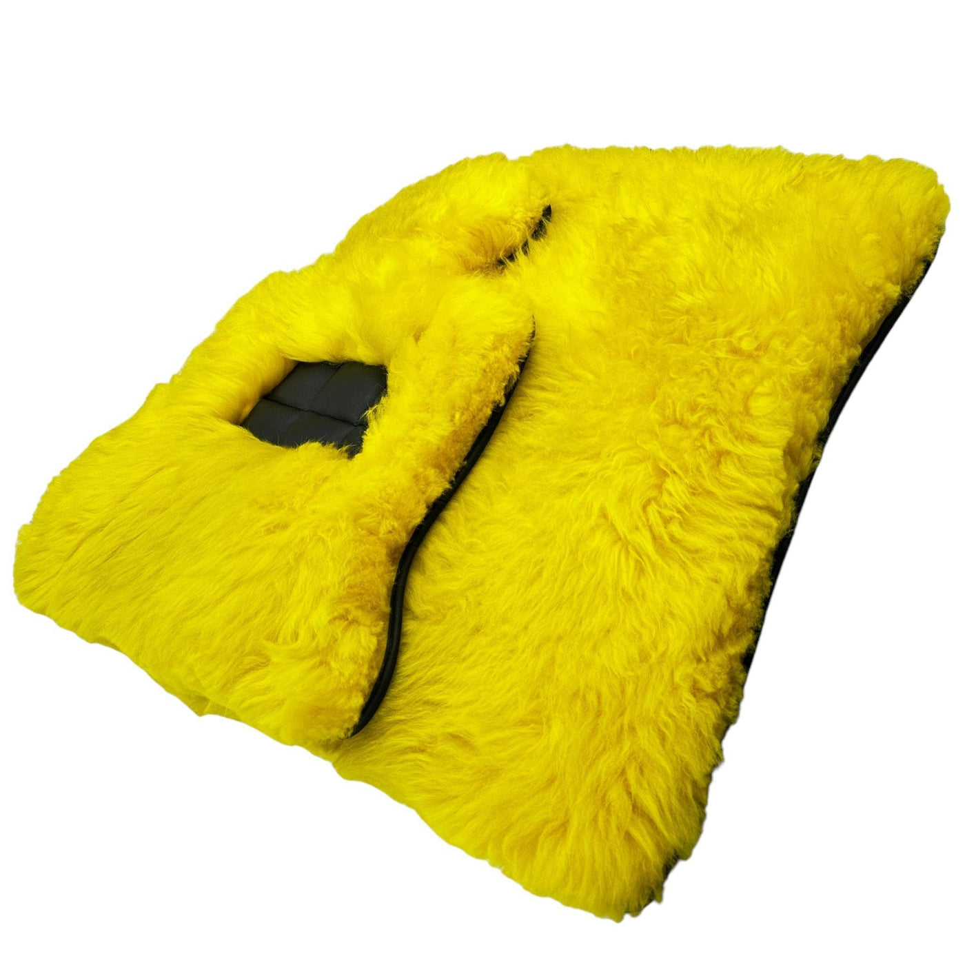 Yellow Sheepskin Floor Mats for Rolls Royce Shadow (1965-1977) ER56 Design Brand - AutoWin