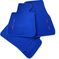 Blue Floor Mats For BMW M5 Series F90 With M Package - AutoWin