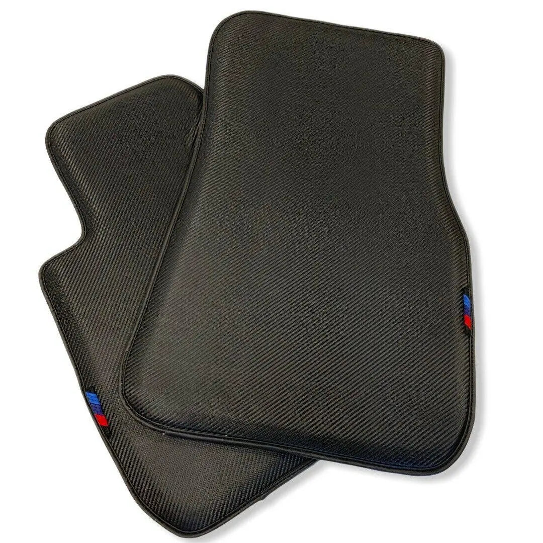 Floor Mats For BMW 7 Series F01 AutoWin Brand Carbon Fiber Leather - AutoWin