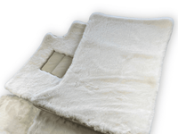 Luxury White Sheepskin Floor Mats for Rolls Royce Dawn Rr6