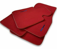 Red Floor Mats For BMW 3 Series E46 Coupe With M Package - AutoWin