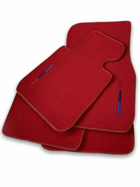 Red Floor Mats For BMW 5 Series E60 With M Package - AutoWin