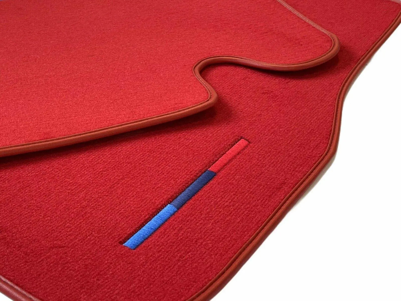 Red Floor Mats For BMW 7 Series F01 With M Package - AutoWin