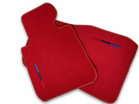 Red Floor Mats For BMW 7 Series F02 With M Package - AutoWin