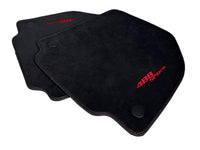 Alcantara Floor Mats for Ferrari 488 Spider 2016-2022 Red Sewing - AutoWin