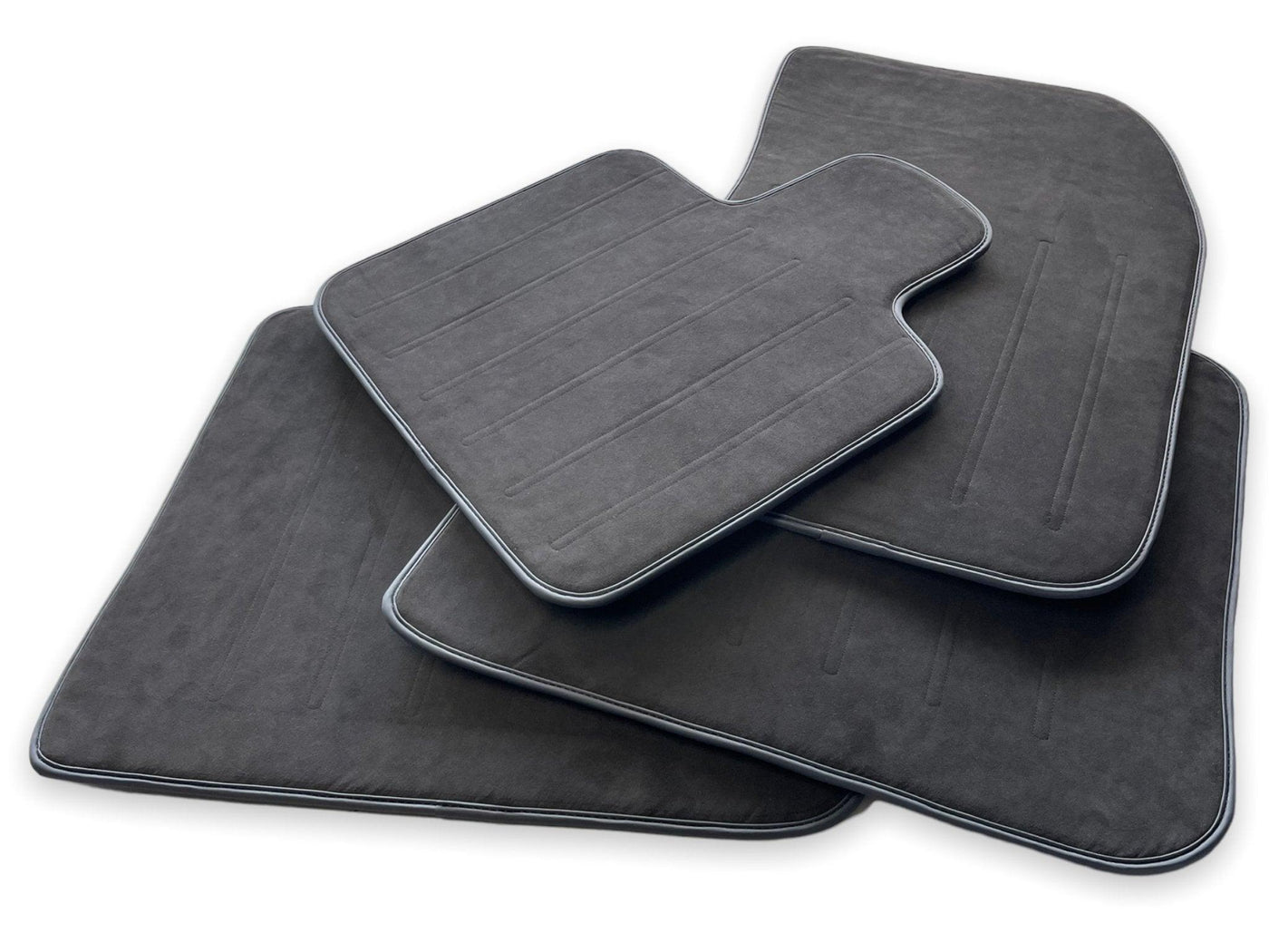 Alcantara Floor Mats For Rolls Royce Black Badge Ghost Series II (2021-2024) - AutoWin