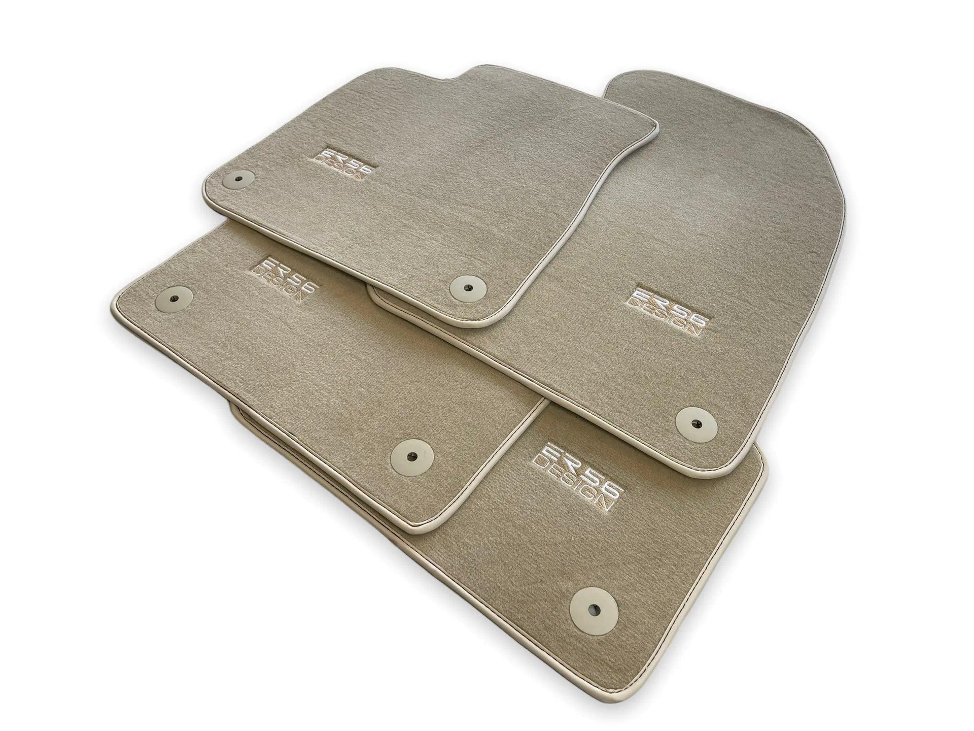 Beige Floor Mats for Audi A2 2000-2005 8Z | ER56 Design - AutoWin