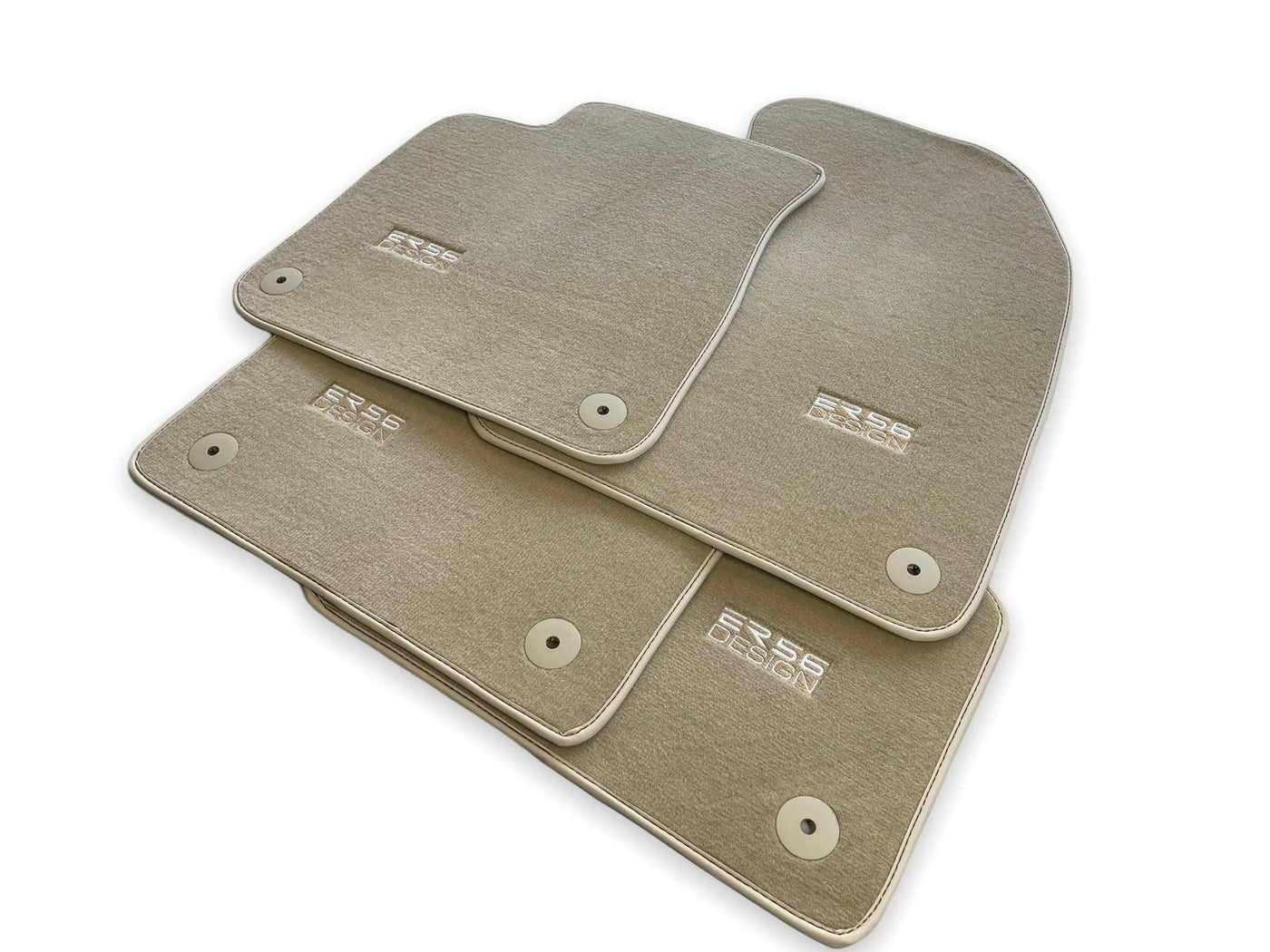 Beige Floor Mats for Audi A3 2004-2012 5-door Sportback | ER56 Design - AutoWin