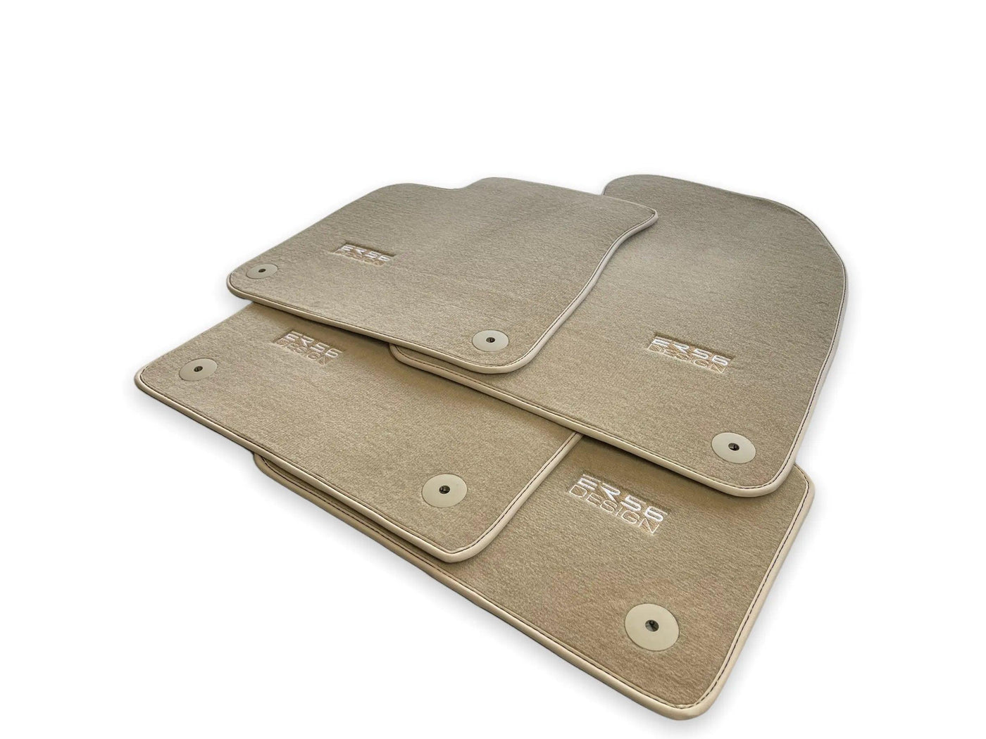 Beige Floor Mats for Audi A3 - 3-door Hatchback (1996-2000) | ER56 Design - AutoWin