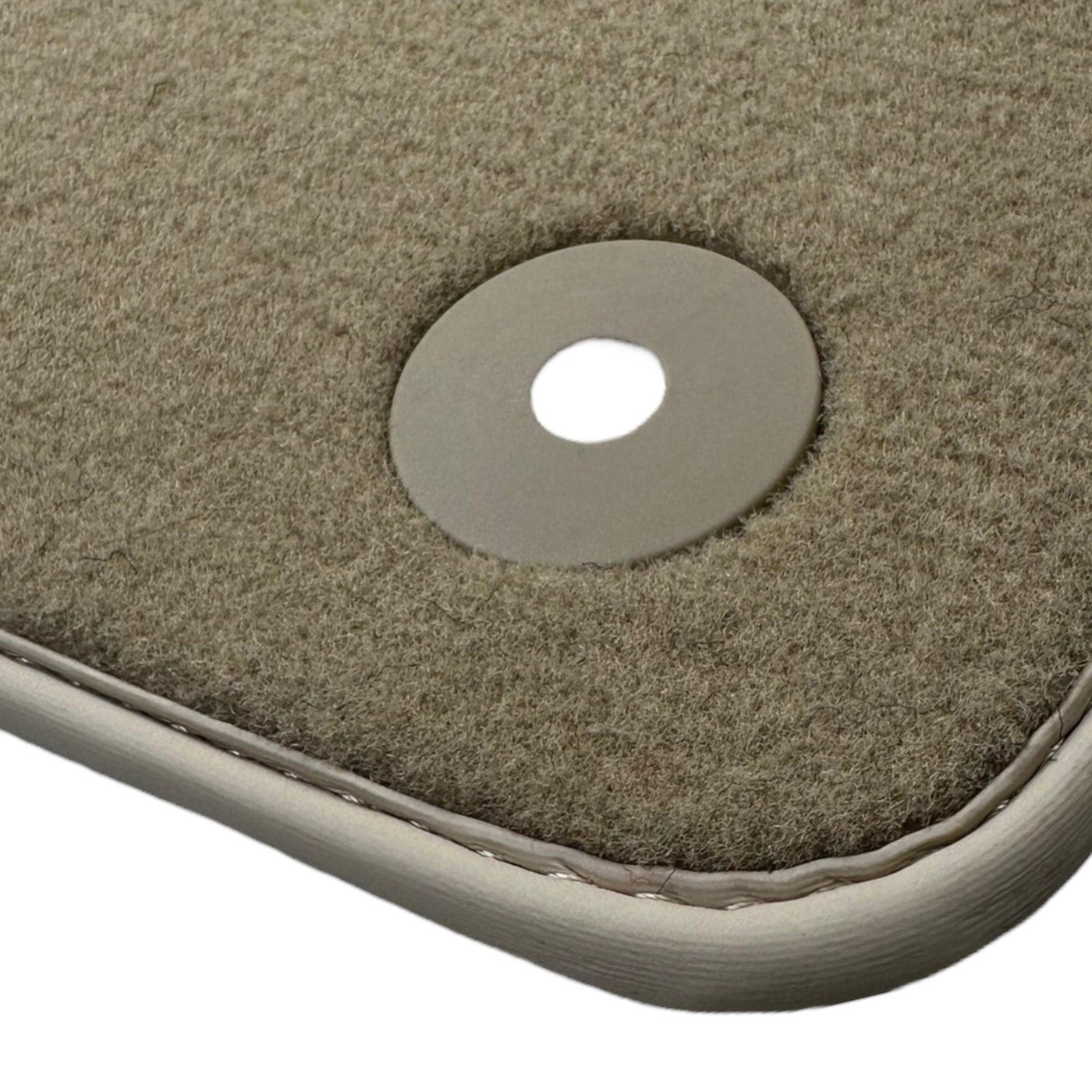 Beige Floor Mats for Bentley Flying Spur (2013-2019) with Leather - AutoWin