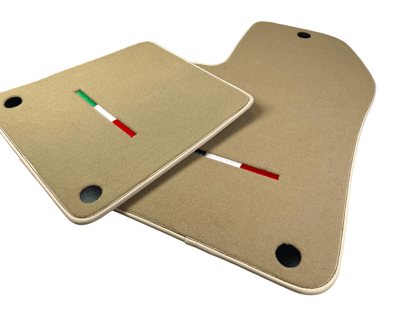 Beige Floor Mats For Ferrari 599 Coupe 2006-2012 Italian Edition - AutoWin