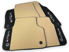 Beige Floor Mats For Lamborghini Urus With Alcantara Leather - AutoWin