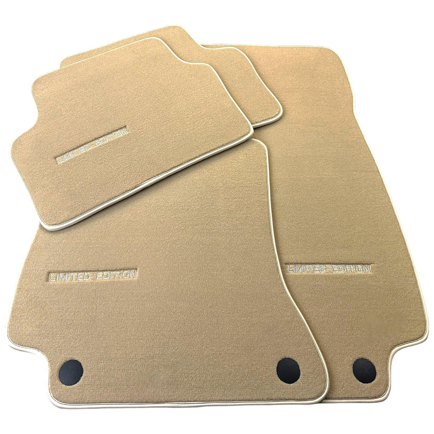 Beige Floor Mats For Mercedes Benz E-Class C207 Coupe Facelift (2013-2017) | Limited Edition - AutoWin