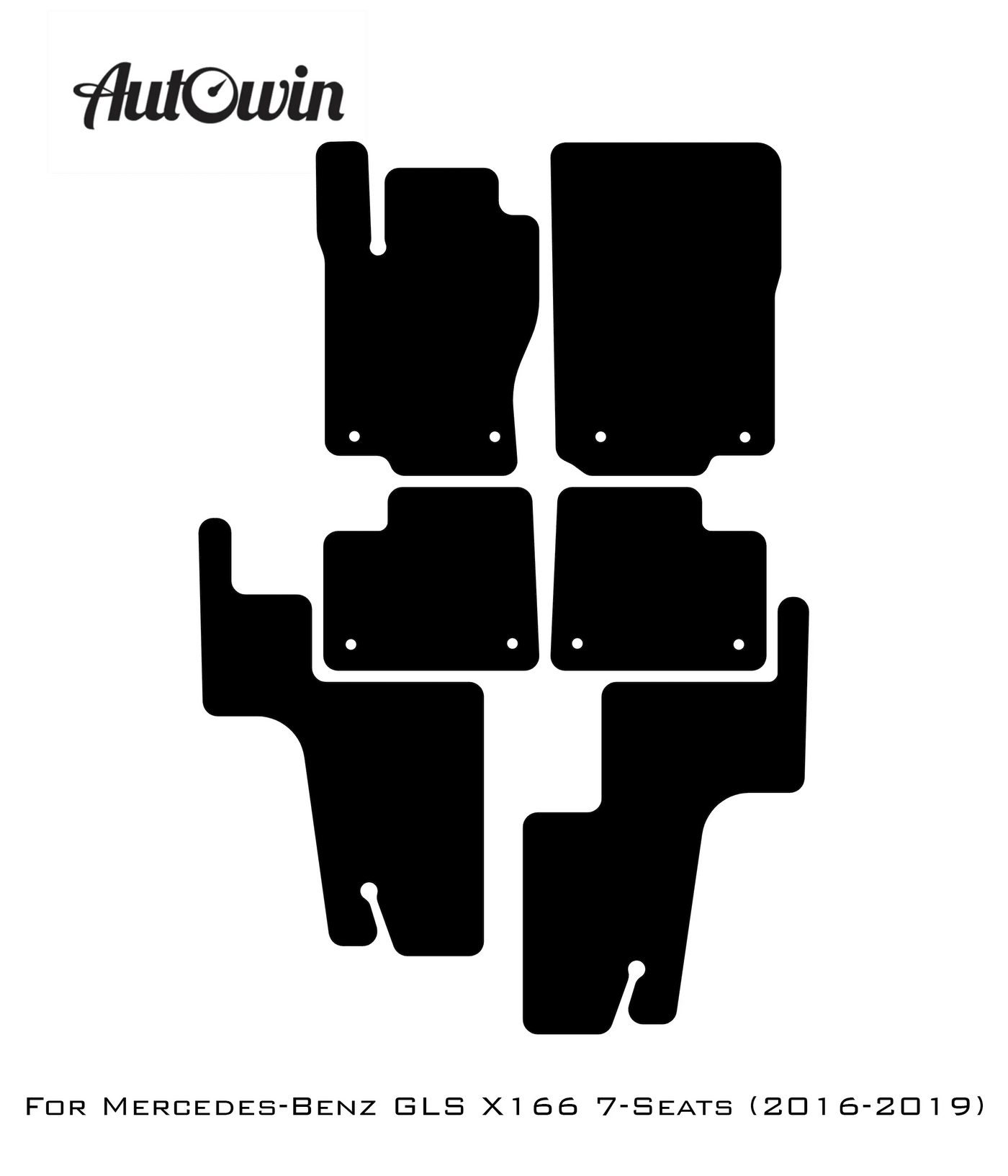 Beige Floor Mats For Mercedes Benz GLS-Class X166 (2016-2019) | Limited Edition - AutoWin