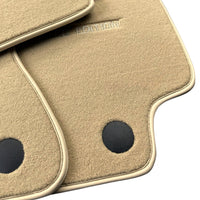 Beige Floor Mats For Mercedes Benz S-Class X222 Maybach (2015-2021) | Limited Edition - AutoWin