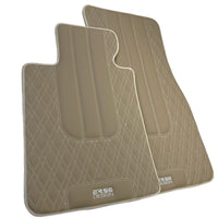 Beige Leather Floor Floor Mats For BMW 7 Series E65 AutoWin Brand - AutoWin