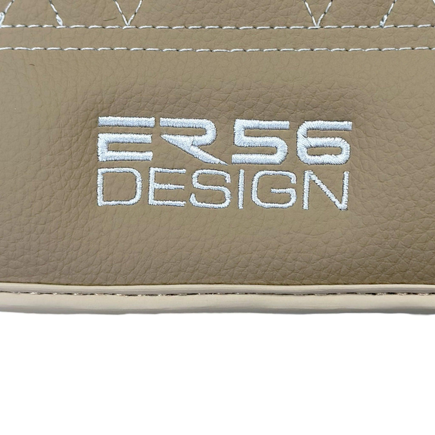 Beige Leather Floor Floor Mats For BMW X1 Series F48 - AutoWin