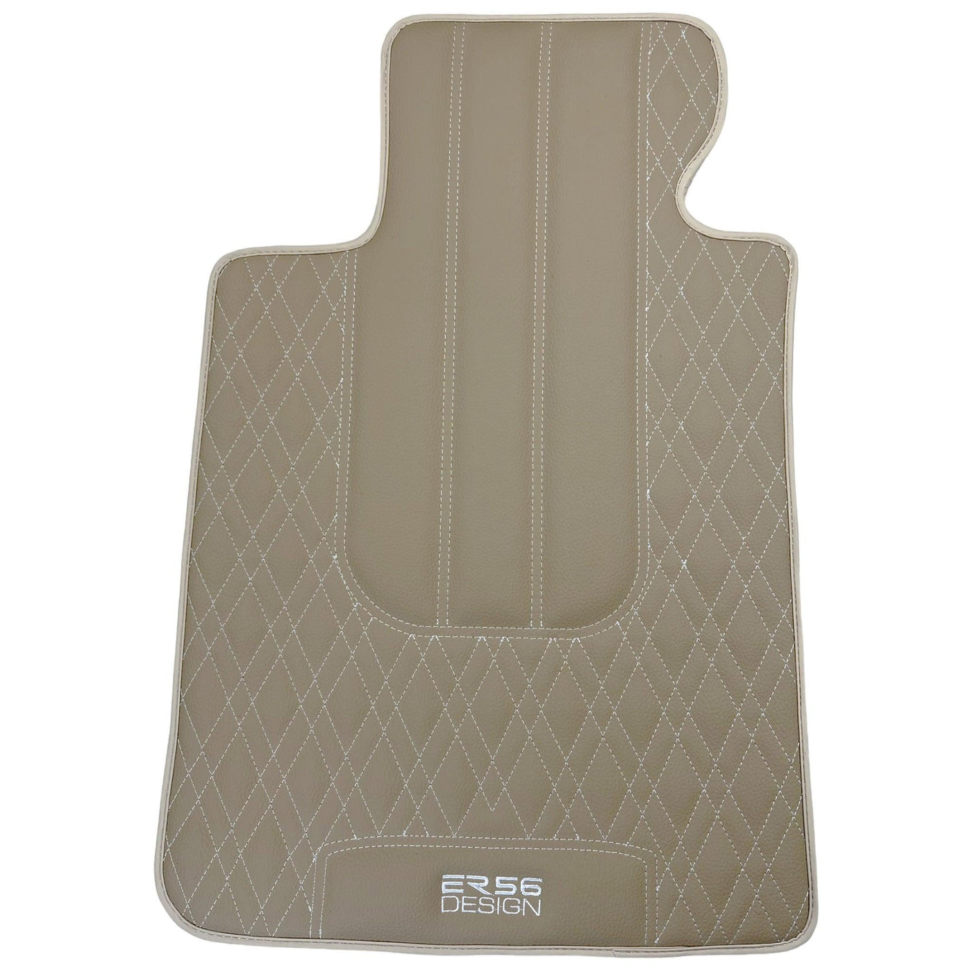Beige Leather Floor Mats For BMW 2 Series F23 Convertible - AutoWin