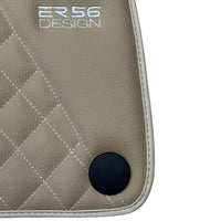 Beige Leather Floor Mats For Mercedes Benz GLB-Class X247 (2020-2023) | ER56 Design - AutoWin