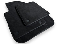 Black Alcantara Floor Mats For Ferrari 612 Scaglietti 2005-2011 ER56 Design - AutoWin