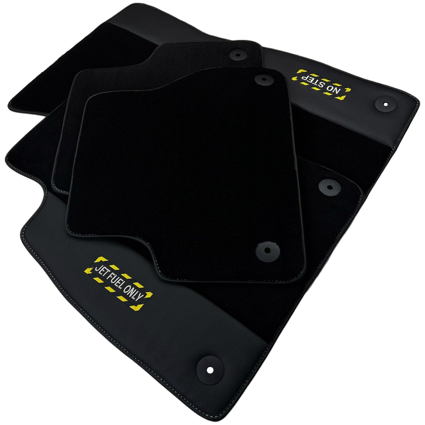 Black Floor Mats for Audi A4 - B5 Facelift Avant (1999-2001) | Fighter Jet Edition - AutoWin