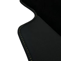 Black Floor Mats for Audi A6 - C6 Sedan Facelift (2008-2011) | Fighter Jet Edition - AutoWin