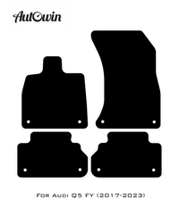 Black Floor Mats for Audi Q5 FY (2017-2023) | Fighter Jet Edition - AutoWin