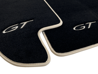 Black Floor Mats For Bentley Continental GT 2003–2011 With Beige Trim - AutoWin