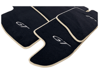 Black Floor Mats For Bentley Continental GT 2003–2011 With Beige Trim - AutoWin