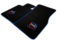 Black Floor Mats For BMW 6 Series E24 Coupe ER56 Design Limited Edition Blue Trim - AutoWin