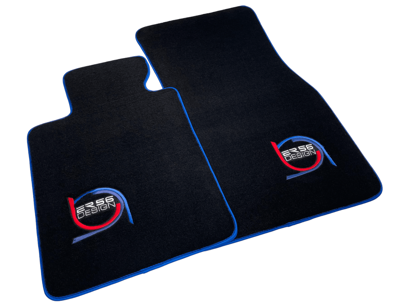 Black Floor Mats For BMW M2 G87 ER56 Design Limited Edition Blue Trim - AutoWin