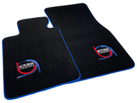 Black Floor Mats For BMW M8 F92 2-door Coupe ER56 Design Limited Edition Blue Trim - AutoWin