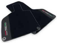 Black Carpet Floor Mats for Lamborghini Huracan with Alcantara Leather - AutoWin