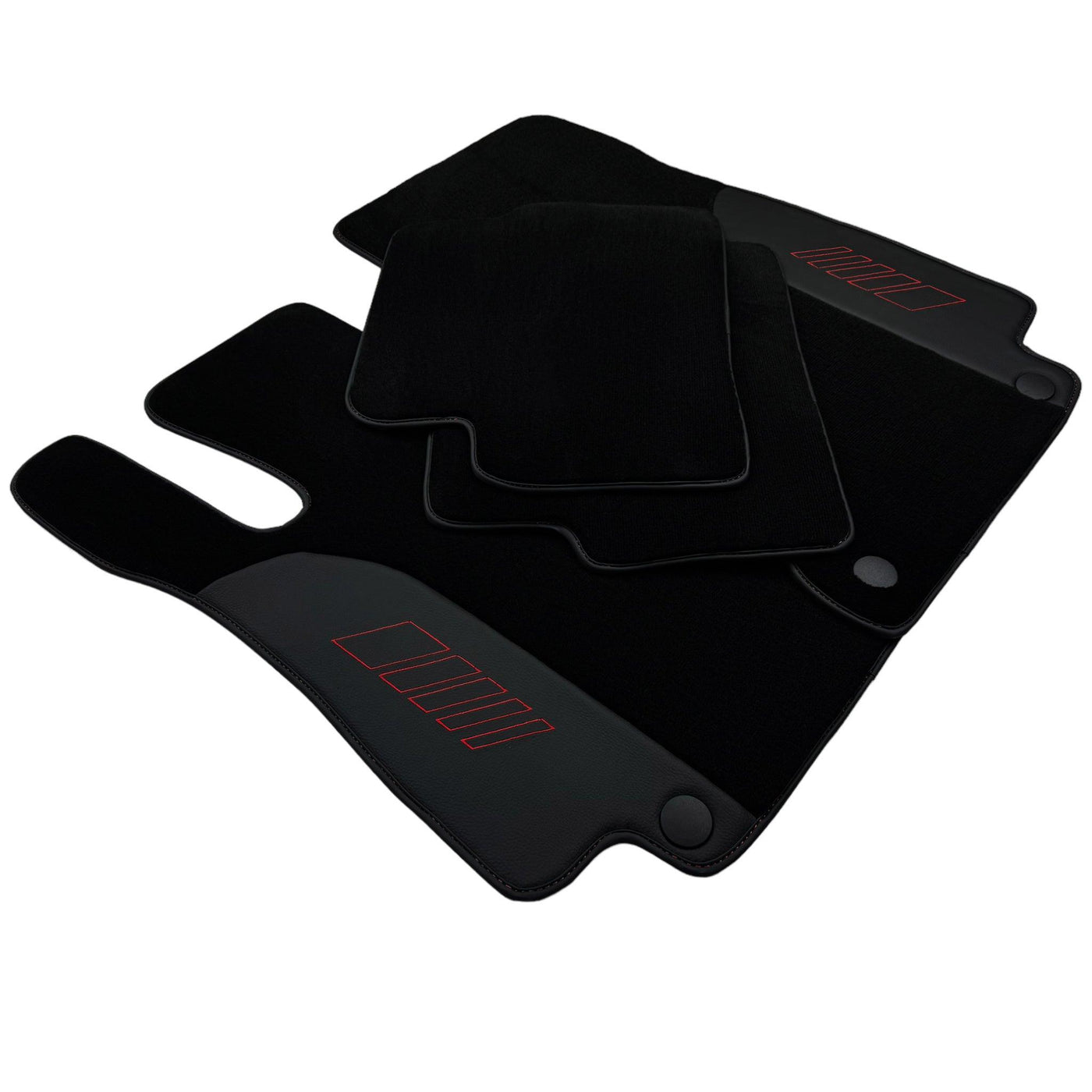 Black Floor Mats For Mercedes Benz E-Class W124 Sedan (1985-1995) | AutoWin Edition - AutoWin