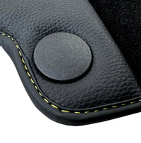 Black Floor Mats For Mercedes Benz EQC-Class N293 (2019-2023) | Fighter Jet Edition - AutoWin