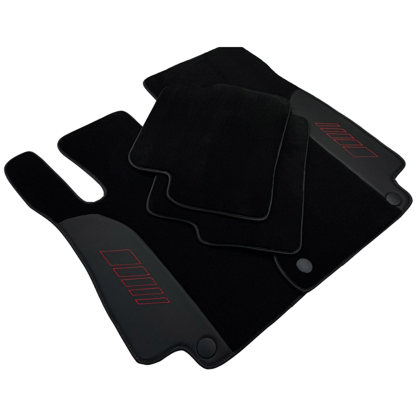 Black Floor Mats For Mercedes Benz GLS-Class X166 (2016-2019) | AutoWin Edition - AutoWin