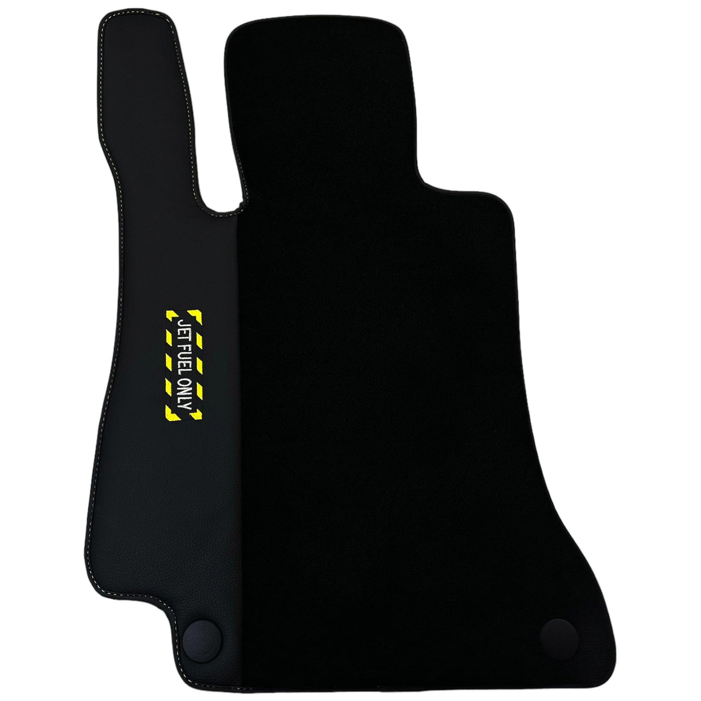 Black Floor Mats For Mercedes Benz S-Class C126 Coupe (1981-1991) | Fighter Jet Edition - AutoWin