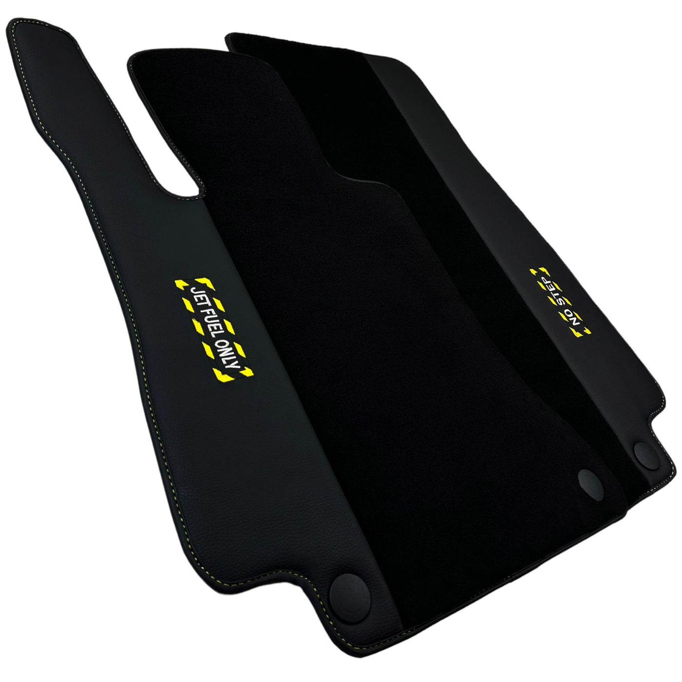 Black Floor Mats For Mercedes Benz S-Class W126 (1979-1991) | Fighter Jet Edition - AutoWin