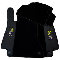 Black Floor Mats For Mercedes Benz S-Class W221 (2005-2013) Long Wheelbase | Fighter Jet Edition - AutoWin