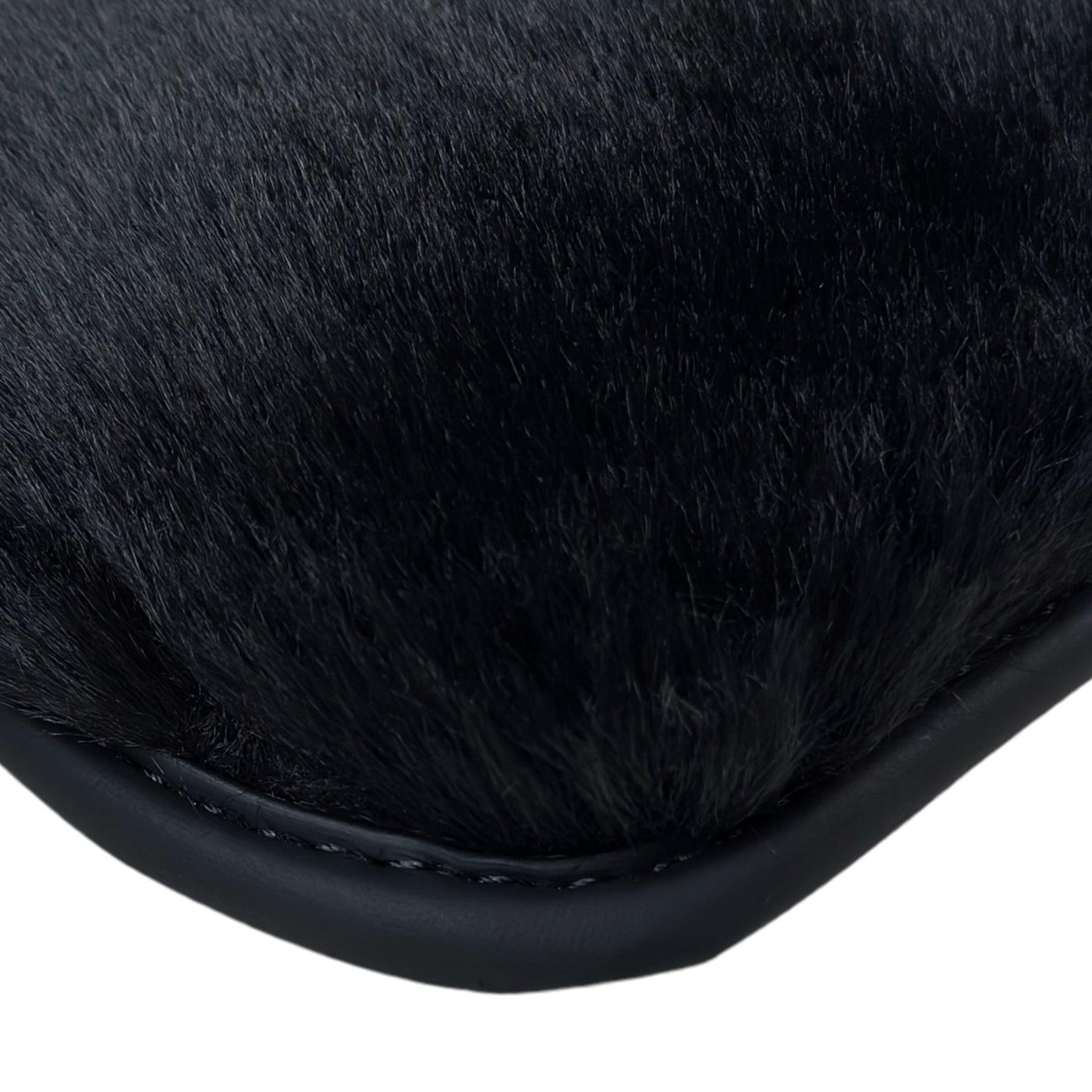 Black Sheepskin Floor Floor Mats For BMW 8 Series Gran Coupe G16 - AutoWin