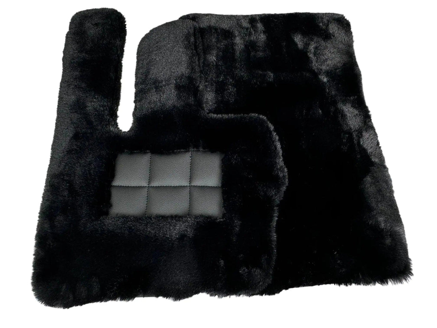 Black Sheepskin Floor Mats For Mercedes Benz C-Class S204 Estate (2007-2014) | ER56 Design - AutoWin