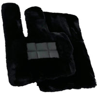 Black Sheepskin Floor Mats For Mercedes Benz EQA-Class H243 (2021-2023) | ER56 Design - AutoWin