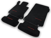 Black Sheepskin Floor Mats For Mercedes Benz GLE-Class W166 Allrounder (2015-2019) | ER56 Design - AutoWin