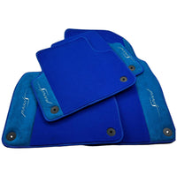 Blue Floor Mats For Bentley Flying Spur (2013-2019) with Alcantara Leather - AutoWin